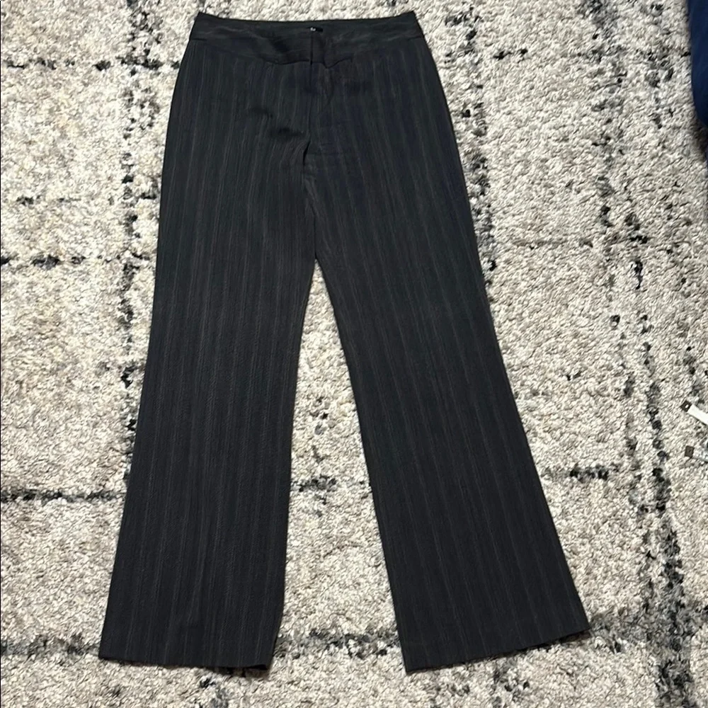 Rafaella Charcoal Pinstripe Trousers - Picture 2 of 9